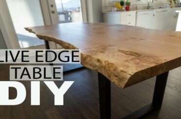 How To Build A Simple Yet Elegent Live Edge Dining Table | DIY