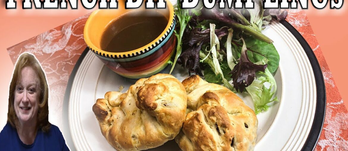 FRENCH DIP DUMPLINGS RECIPE | COOK WITH ME 5 INGREDIENT EASY DINNER IDEA