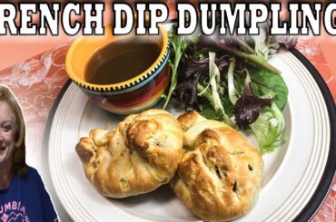 FRENCH DIP DUMPLINGS RECIPE | COOK WITH ME 5 INGREDIENT EASY DINNER IDEA