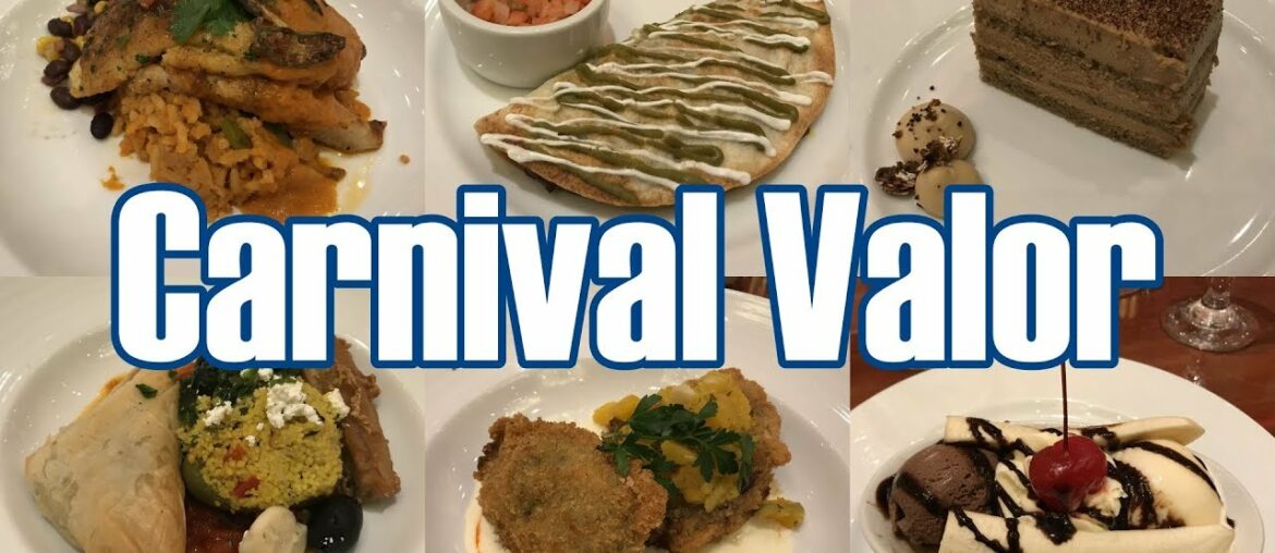 Carnival Valor - Main Dining Room Dinner Menus & Food Photos - September 2019 - ParoDeeJay
