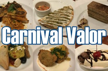 Carnival Valor - Main Dining Room Dinner Menus & Food Photos - September 2019 - ParoDeeJay