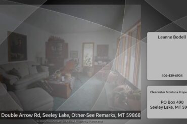 1675 Double Arrow Rd, Seeley Lake, Other-See Remarks, MT ...