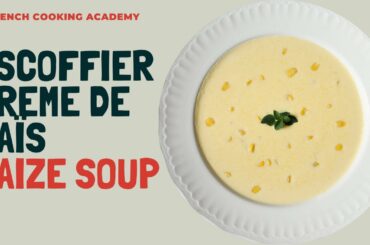 Explaining the various soup types in French cooking | Example how to make a roux based corn soup.