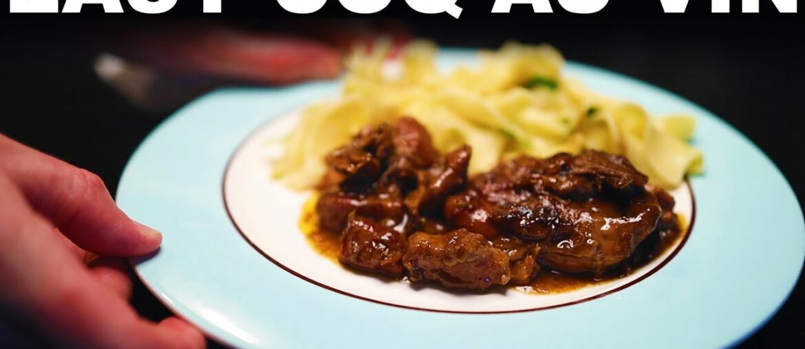 Coq au vin, simplified