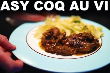 Coq au vin, simplified