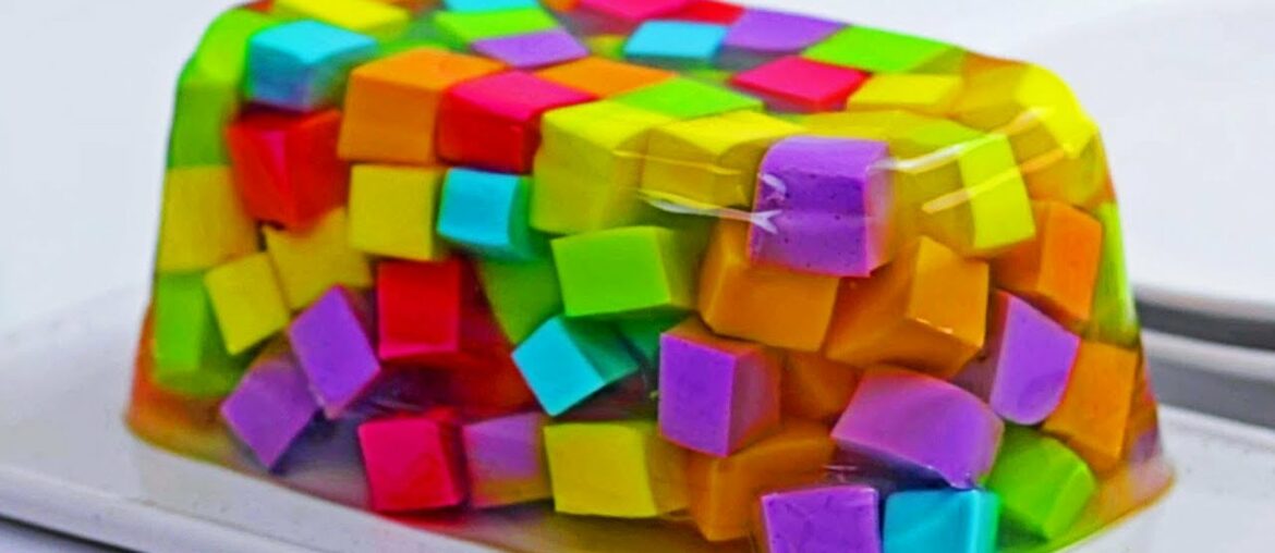 Mosaic Jello Cake Recipe In French | Fun & Easy DIY Treats
