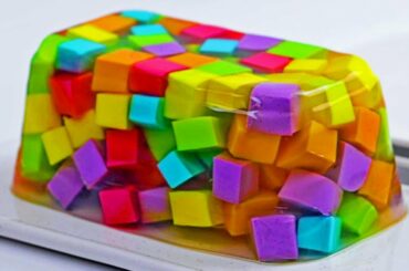 Mosaic Jello Cake Recipe In French | Fun & Easy DIY Treats
