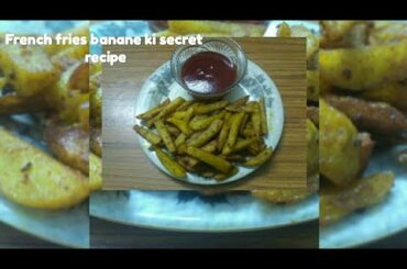 Secret recipe crispy french fries banane ki / How to make French Fries at home very easy recipe