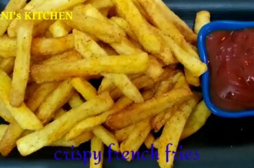 Crispy French fries restaurant type ll homemade French fries recipe in telugu with english subtitles