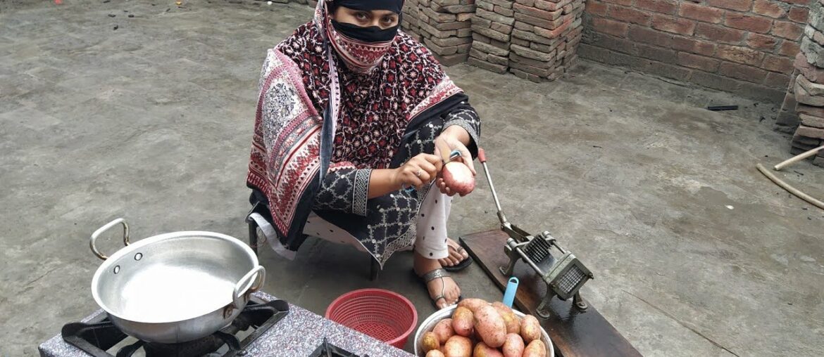Rainy Day Special Recipe, Potato Chips, Fry Aloo, french fries,spicy fries, crispy potato chips