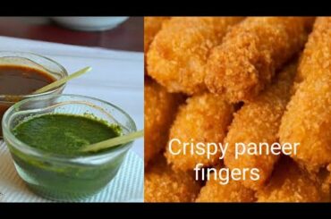 How to make crispy paneer fingers recipe||Crispy french fingers|| recipe