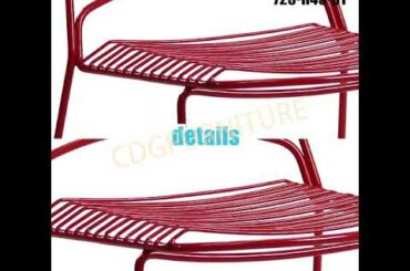 CDG Furniture Popular Stacking Modern Style Wire Dining Chair French Arm Chair 725 H45 ST