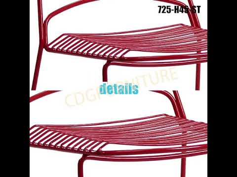 CDG Furniture Popular Stacking Modern Style Wire Dining Chair French Arm Chair 725 H45 ST CDG Furniture Popular Stacking Modern Style Wire Dining Chair French Arm Chair 725 H45 ST
