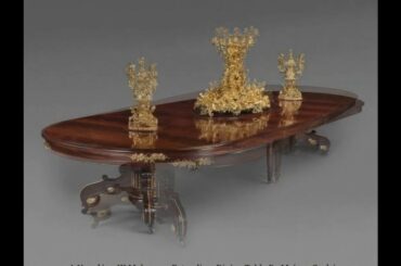 An Exceptional Napoléon III Gilt-Bronze Dining Table By Maison Grohé