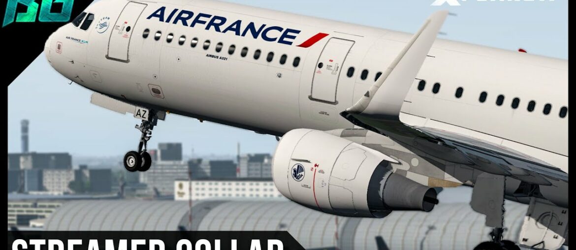 Air France Toliss A321 with XP1972 (LFPG-LFMN-LFBO) VATSIM | XP11