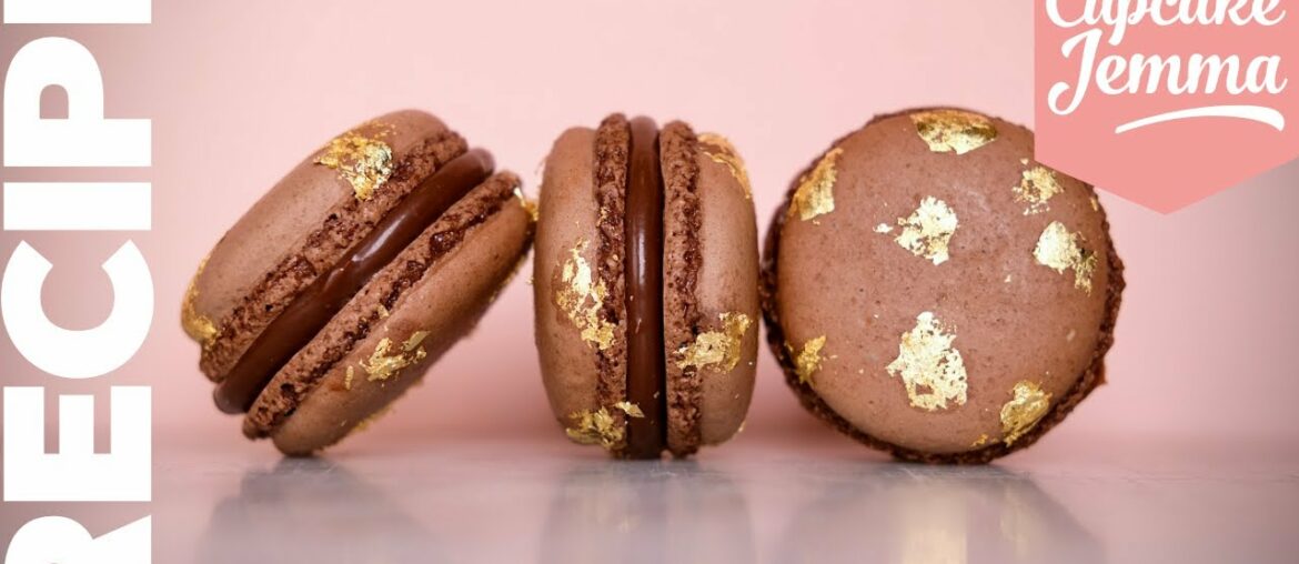 SALTED CARAMEL CHOCOLATE MACARONS | Full Recipe & How-To! | Cupcake Jemma SALTED CARAMEL CHOCOLATE MACARONS | Full Recipe & How-To! | Cupcake Jemma