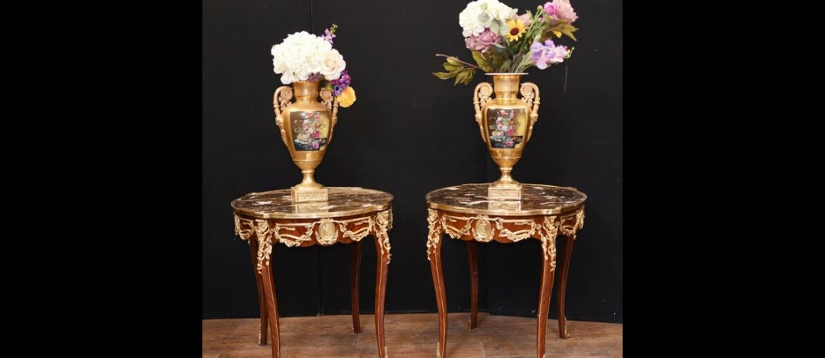 Pair French Side Tables Empire Marble Tops Canonbury Antiques Pair French Side Tables Empire Marble Tops Canonbury Antiques