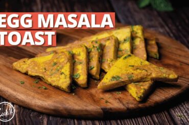 Egg Masala Toast Recipe | Masala French Toast | Indian French Toast | Cookd