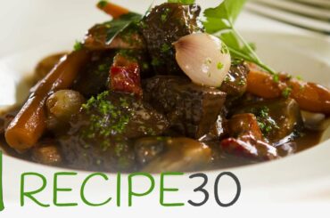 BOEUF (beef) BOURGUIGNON - By RECIPE30.com