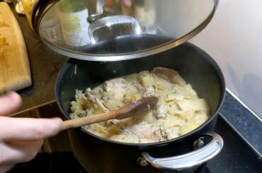 How to cook a homemade French style white wine rabbit ("lapin au vin blanc" in French)