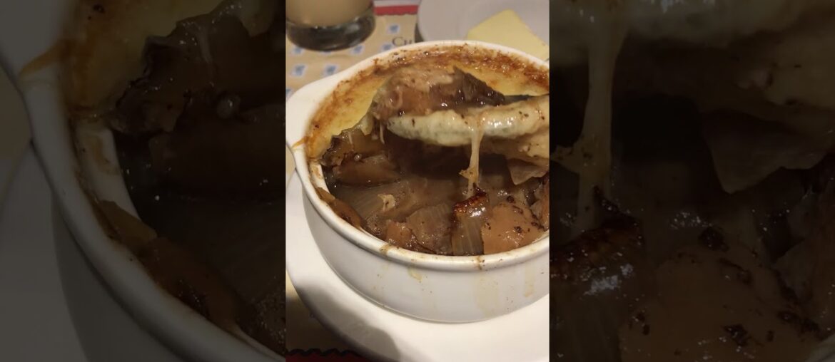 French onion soup at Les Chefs de France in Epcot