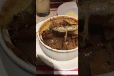 French onion soup at Les Chefs de France in Epcot