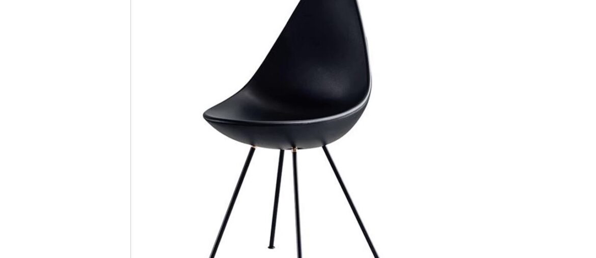 Top Nordic Creative Teardrop Shaped Plastic Chair Restaurant Dining Chair Cafe Office Meeting Home