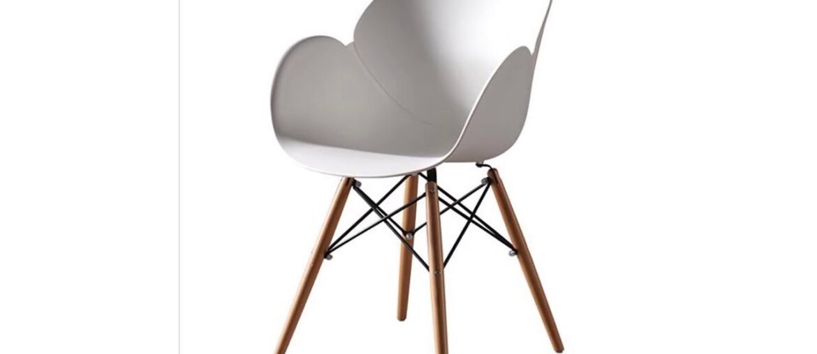 Nordic INS Solid Wood Legs Plastic Chair Restaurant Dining Chair Living Room Office Meeting Family