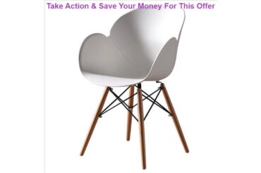 Nordic INS Solid Wood Legs Plastic Chair Restaurant Dining Chair Living Room Office Meeting Family