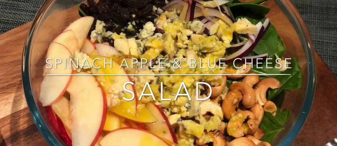 SPINACH APPLE & BLUECHEESE SALAD