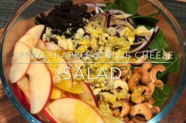 SPINACH APPLE & BLUECHEESE SALAD