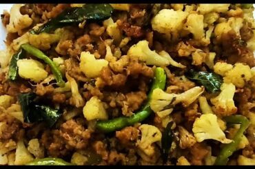 Mutton Minced and Cauliflower Fry | गोभी और कीमा फ्राई | Recipe By Mrs. Norien