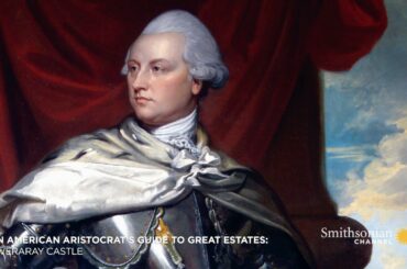 The elaborate State Dining Room at Inveraray Castle