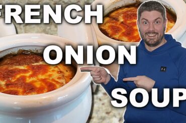 EASY French Onion Soup Recipe (with croutons)