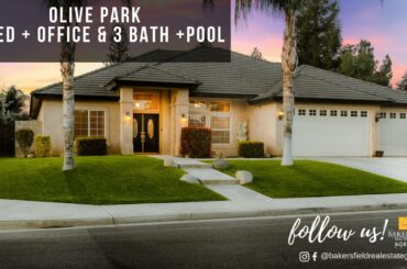 Beautiful 3 Bed + Office with a Pool in NW Bakersfield