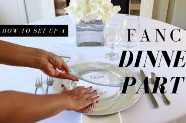 How to Set-up for a Fancy Dinner Party | How to Set-up a Basic, Informal, & Formal Table Setting