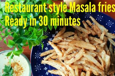 Masala fries:restaurant style fries:masala chips:crispy fries:Ramadan recipes| Travel.Eat.Repeat