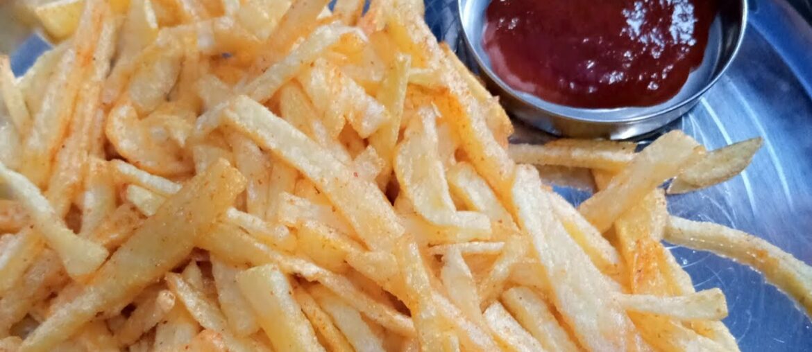 Potato Crispy french fries recipe // పొటాటో క్రిస్ప్య్ ఫ్రెంచ్ ఫ్రైస్ రెసిపీ