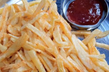 Potato Crispy french fries recipe // పొటాటో క్రిస్ప్య్ ఫ్రెంచ్ ఫ్రైస్ రెసిపీ