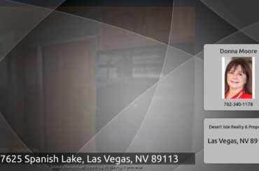7625 Spanish Lake, Las Vegas, NV 89113