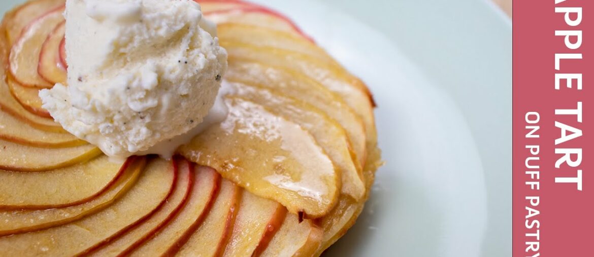 French Apple Tart on Puff Pastry French Apple Tart on Puff Pastry