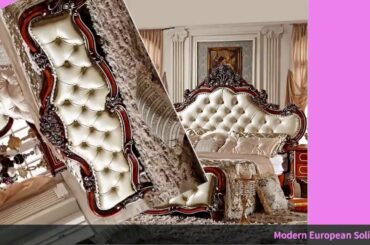 Modern European Solid Wood Bed Fashion Carved 1 8 M Bed French Bedroom