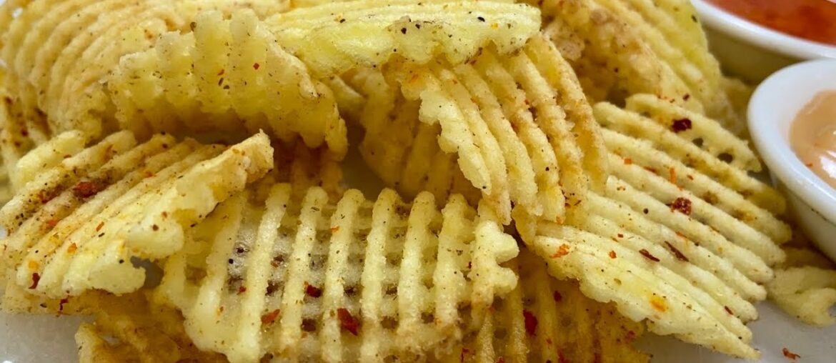 Waffle Chips|| Crispy Potato Fries Ramadan Special Recipe