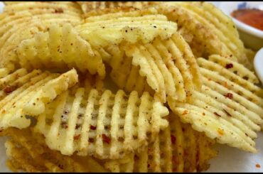 Waffle Chips|| Crispy Potato Fries Ramadan Special Recipe