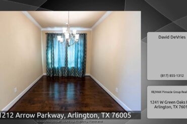 1212 Arrow Parkway, Arlington, TX 76005