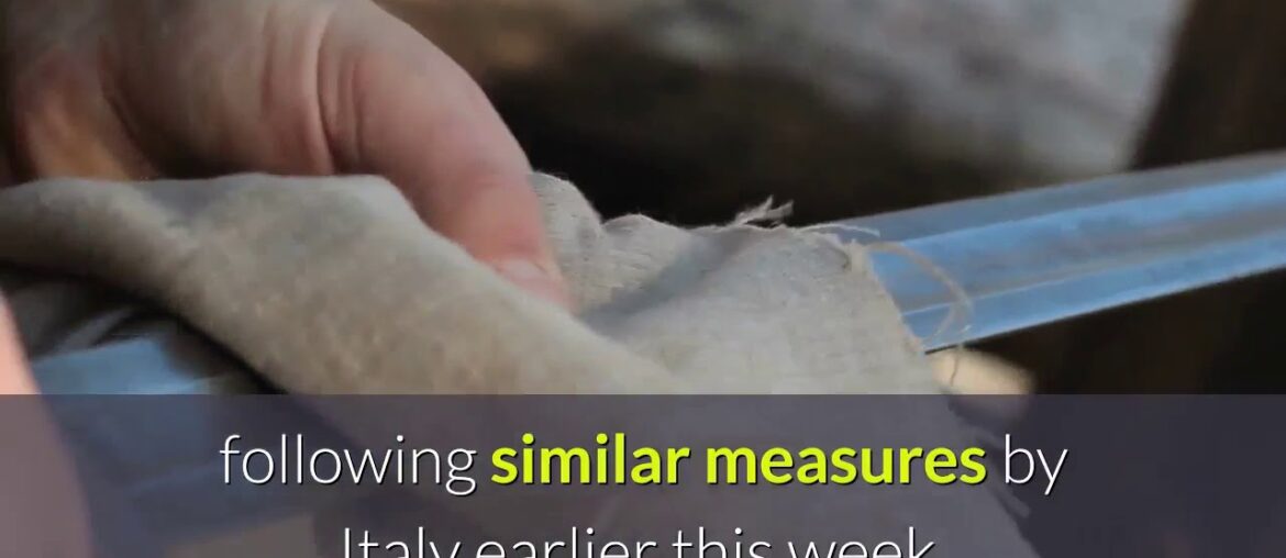 France orders non-essential public places to close