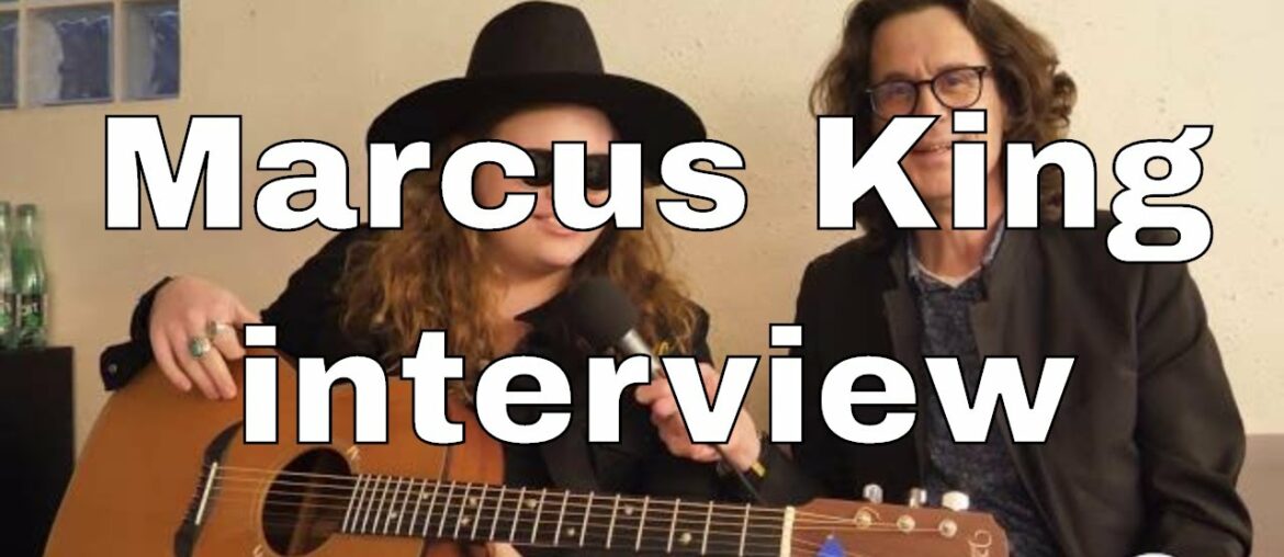 Marcus King guitar in hand interview in Paris, France