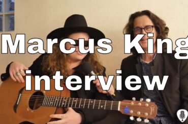 Marcus King guitar in hand interview in Paris, France