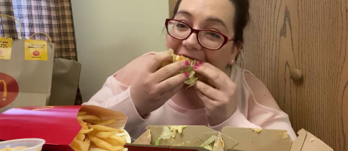 McDonalds Mukbang Big Mac Burger and Fries McDonalds Mukbang Big Mac Burger and Fries
