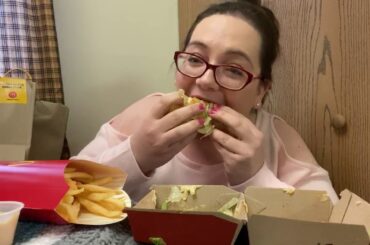McDonalds Mukbang Big Mac Burger and Fries